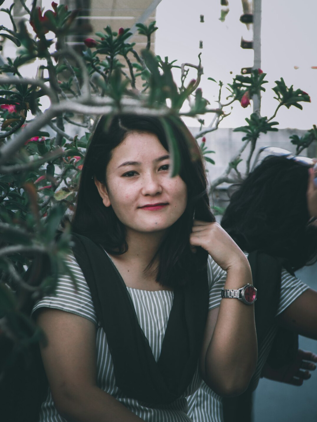 Portrait of a young woman software developer smiling