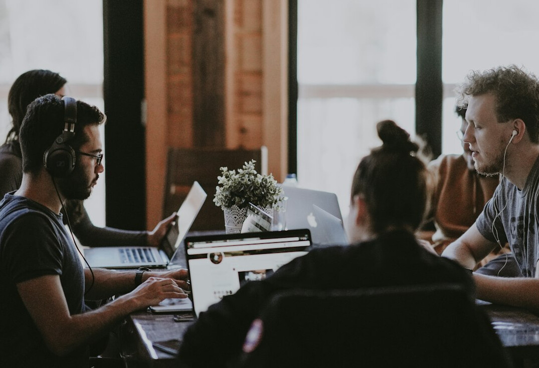 group of developers collaborating