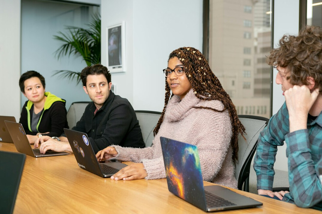 group of programmers collaborating